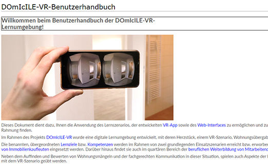 Domicile VR Benutzerhandbuch